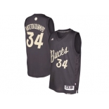 Men's Milwaukee Bucks #34 Giannis Antetokounmpo Black 2016 Christmas Day NBA Swingman Jersey