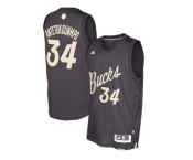 Men's Milwaukee Bucks #34 Giannis Antetokounmpo Black 2016 Christmas Day NBA Swingman Jersey