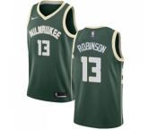 Men's Nike Milwaukee Bucks #13 Glenn Robinson Swingman Green Road NBA Jersey - Icon Edition