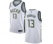 Men's Nike Milwaukee Bucks #13 Glenn Robinson Swingman White Home NBA Jersey - Association Edition