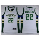 NBA Men Milwaukee Bucks #22 Khris Middleton White Alternate Stitched Jersey