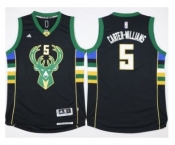 NBA Men Milwaukee Bucks #5 Michael Carter-Williams Black Stitched Jersey