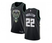 Nike Milwaukee Bucks #22 Khris Middleton Black NBA Swingman Statement Edition Jersey