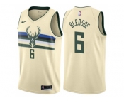 Nike Milwaukee Bucks #6 Eric Bledsoe Cream NBA Swingman City Edition Jersey