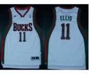 nba milwaukee bucks #11 ellis white[revolution 30 swingman]