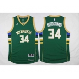 nba milwaukee bucks #34 giannis antetokounmpo green[2016 new][antetokounmpo]