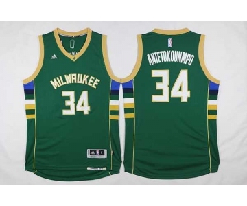 nba milwaukee bucks #34 giannis antetokounmpo green[2016 new][antetokounmpo]