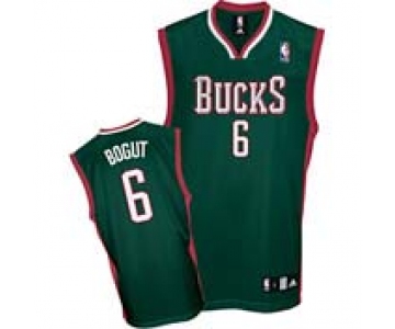 nba milwaukee bucks #6 andrew bogut green